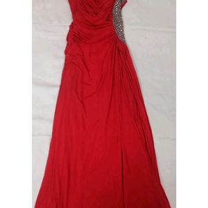 Partywear Red Gown