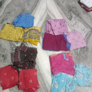 4 Cotton Churidar Set