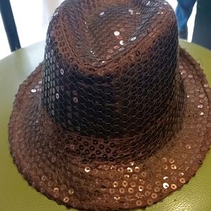 Sequin Brown Cap