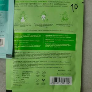 Popxo Sheet Mask Pack Of 2