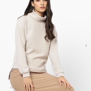 High Neck Knitted Pullover