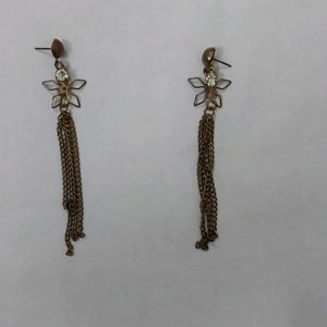 Golden Oxidised Earrings