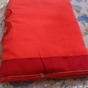 Jarjet Fabric Saree With Work