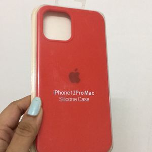 IPhone12ProMax Red Silicone Cover