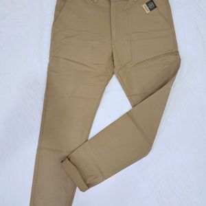 Kedar 1096 Men's Ecru Brown NarrowFit Soft Trouser