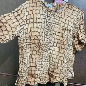 Snake Print Top