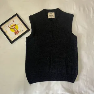 Dark Grey Knitted Vest