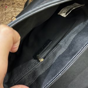 Heavily Used Black Sling Bag With Scratches+Tears