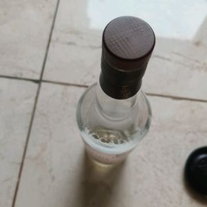 Empty Glass Bottle With Cover