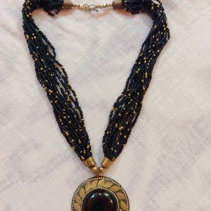 Black Multilayer Necklace