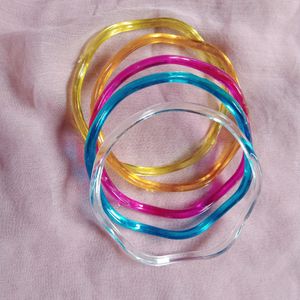 5 Beutiful Multicolour Girl's Bangles