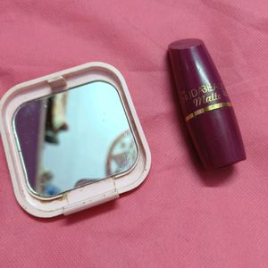 Huda beauty Lipstick With Pocket Mirror
