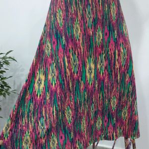 Multi Printed A Line Dress