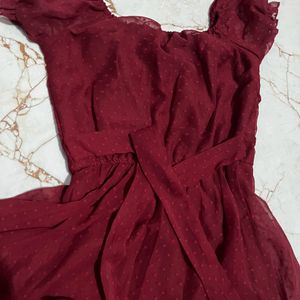 Maroon Dress