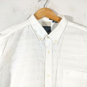 Off White Slim Fit Shirts (Men's)