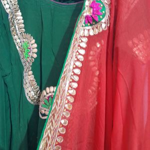 Updwon  Frok Kurti With Garara