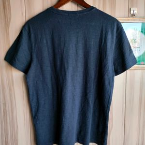 Guess Navy Blue Cotton T-Shirt