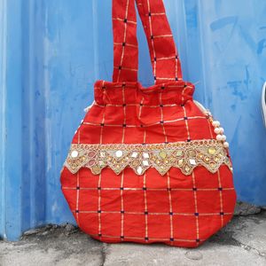 Red Potli Bag