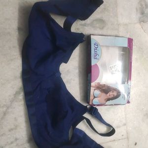 Cotton Bra Lingerie Navy Colour Size 32