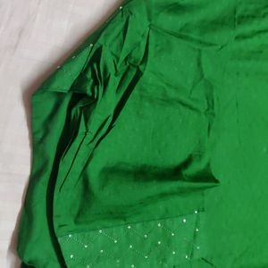 A Brand New  DEEP GREEN sequined 54 Size Kurta