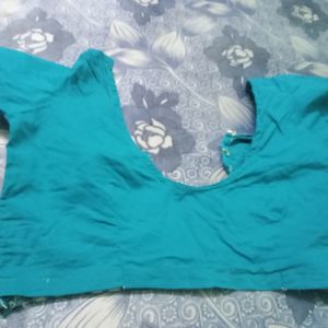 Blue Cotton Blouse