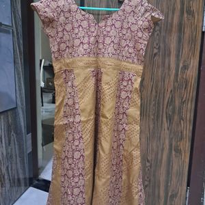 Silk Anarkali Salwar With Chudidar