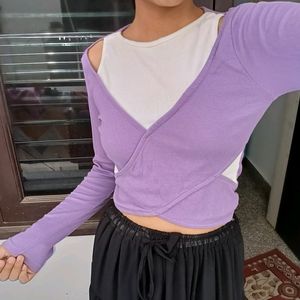 Korean Aesthetic Crop Top💜