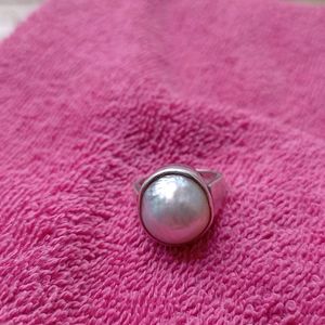 ORIGINAL KESHI PEARL NATURAL STONE IN SILVER