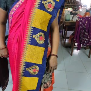 Silk Saree With Big Border