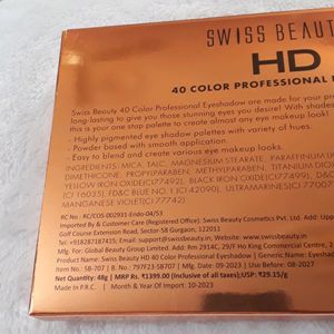 Swiss Beauty Hd Professional 40 Pigmented Colors E