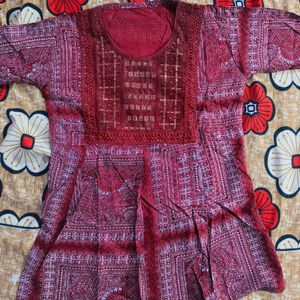 Maroon Cotton Tunic