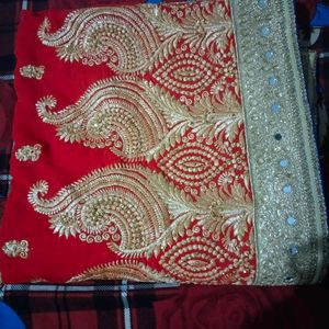 Bridal Mirror Ready To Wear Heavy Work Saree Blous