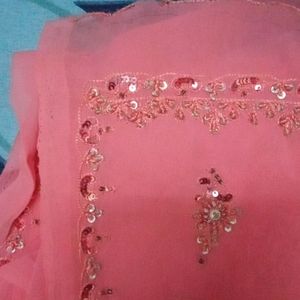 Pink Saree With Designs Board