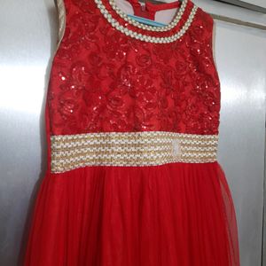 Red Sequin Gown