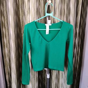 Bright Green Stradivarius Cropped Top 💚