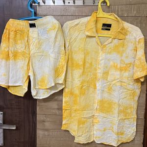 Snitch Yellow Co Ords For Men’s