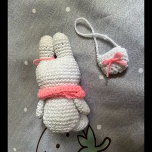 Crochet Small Miffy Plush With Scarf