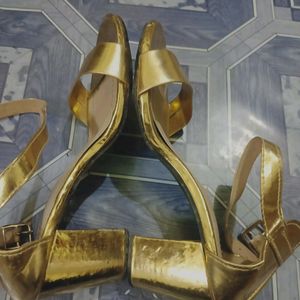 Stylish Golden Heels