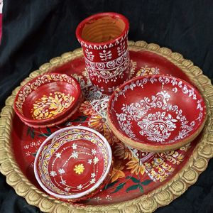 Handmade Dinner Set With Soil