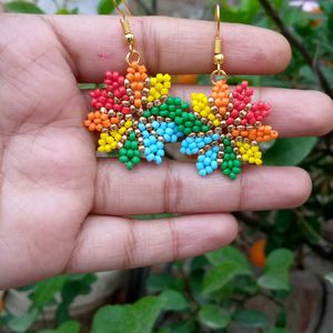 Multicolor Seed Beads Earing