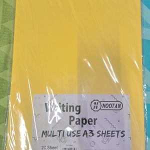 A3 Size Yello Sheet Packet.