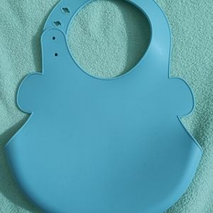 Babyhug Silicone Bib - Blue Colour