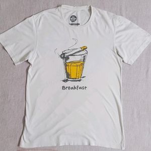 Chai Sutta White T Shirt