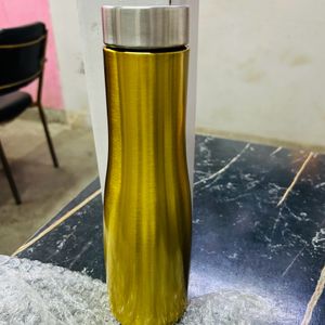 Ss Water Bottle Gold Plated