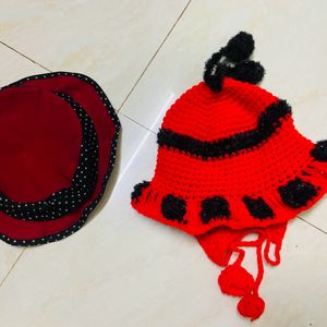 Combo Of Two Baby Hats