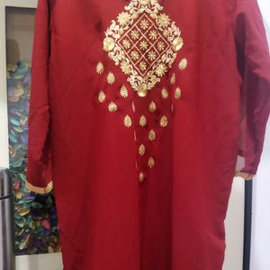 Heavy Embroidered Kurti With Lining