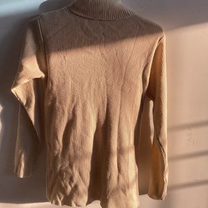 Beige Turtle Neck