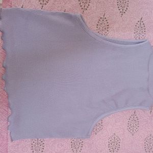 Street Style Store Lavender Halter Neck Crop Top