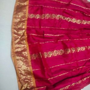 Pure Traditional Silk Skirt With Flare