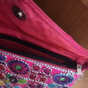 Magenta Sling Bag